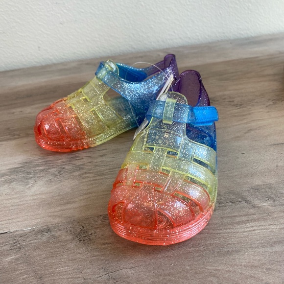 NWT GAP Rainbow Jelly Sandals 6T - Picture 9 of 10